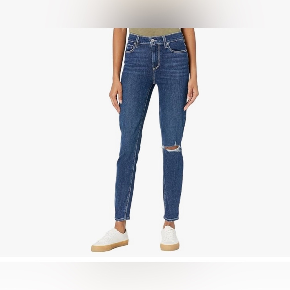 PAIGE Verdugo Ankle‎ Skinny Jeans Blue, Medium Wash Size 29 high rise 8”